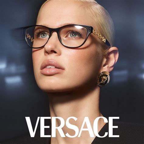 versace glaces|clear versace glasses on face.